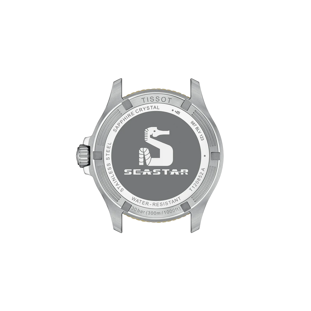 Tissot Seastar 1000 Q GMT Stahl ZB schwarz Index 40mm