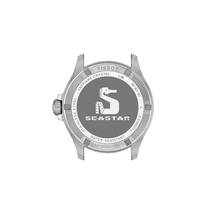 Tissot Seastar 1000 Q GMT Stahl ZB schwarz Index 40mm