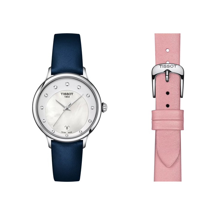 Tissot Odaci T133.210.16.116.00 T Q ZB Silber Perlmutt weiss Diam  Lederband
