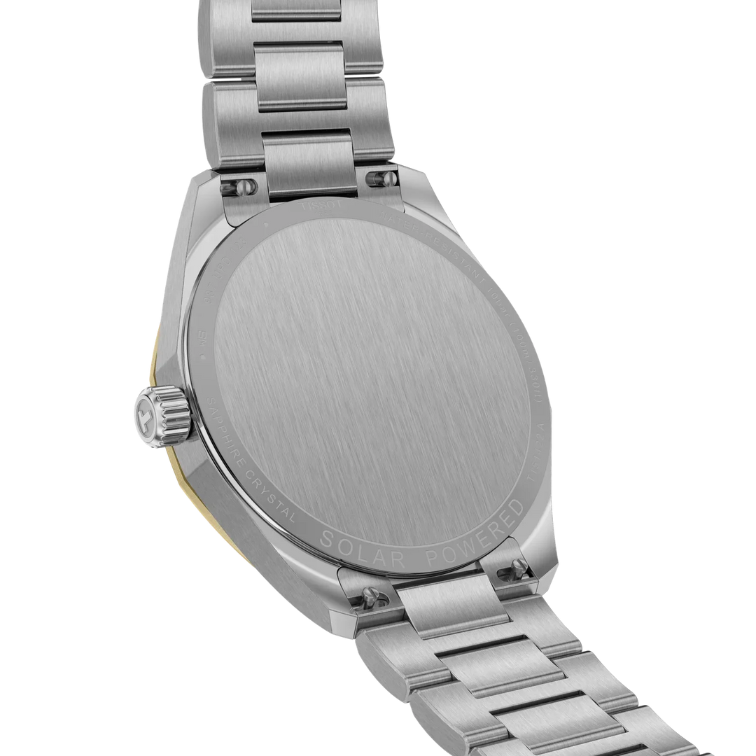 Tissot PRC 100 Solar T151.422.22.031.00 Stahl BIC gelb ZB Silber 39mm