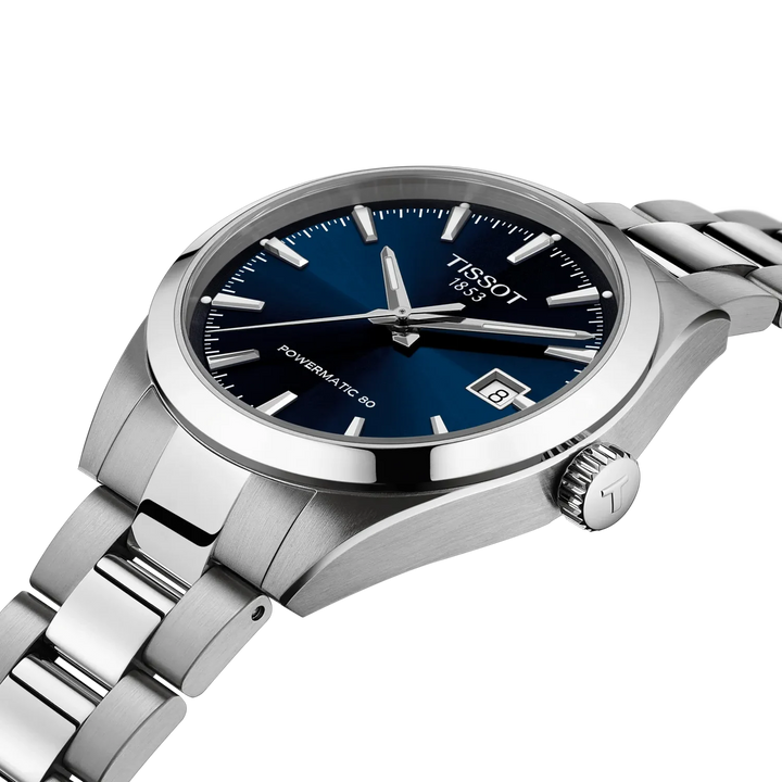 Tissot Gentlemen Powermatic 80 T165.807.11.041.00 Stahl ZB blau 38mm