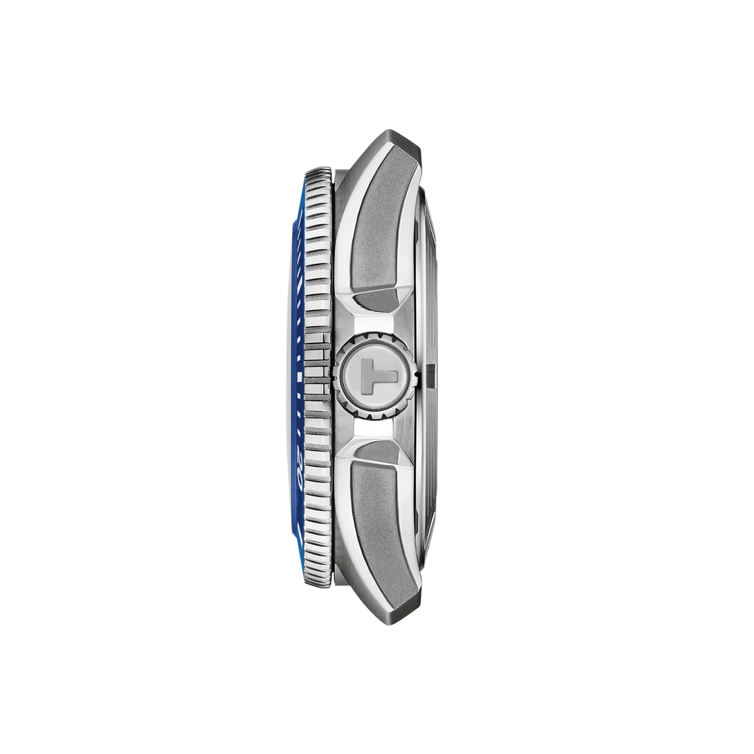 Tissot Seastar Powermatic 80 T120.907.17.041.00 Stahl ZB blau Index Punkte Lunette Keramik 44mm