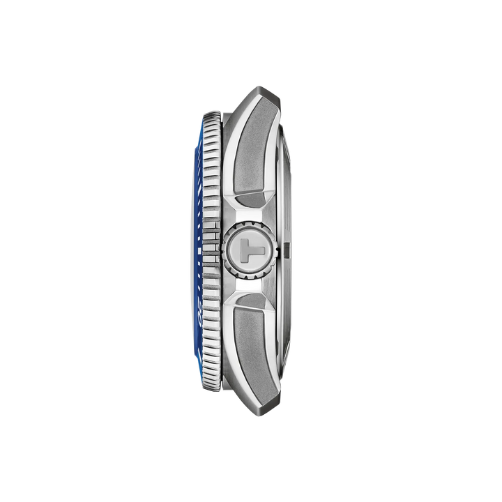 Tissot Seastar Powermatic 80 T120.907.17.041.00 Stahl ZB blau Index Punkte Lunette Keramik 44mm