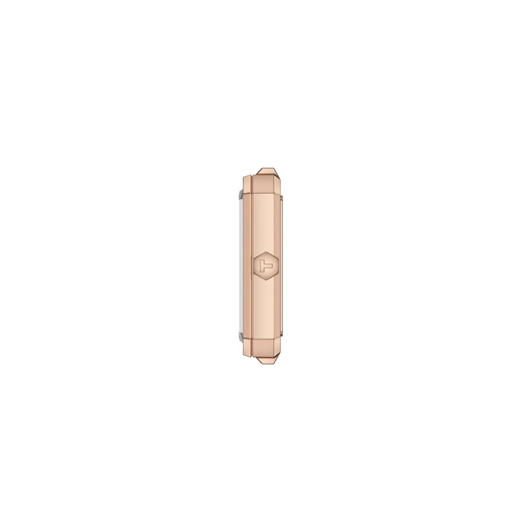 Tissot SRV T160.110.36.113.00 Q Stahl PVD rosé ZB Perlmutt weiss 30 x 22mm