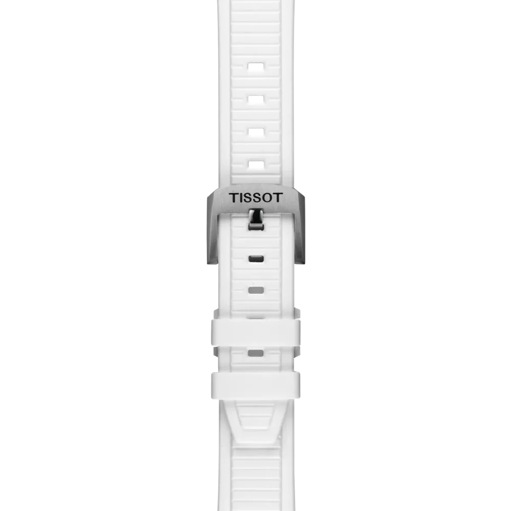 Tissot T- Race T141.817.97.111.00 Q Chronograph Stahl ZB Perlmutt weiss Lunette Keramik 38mm