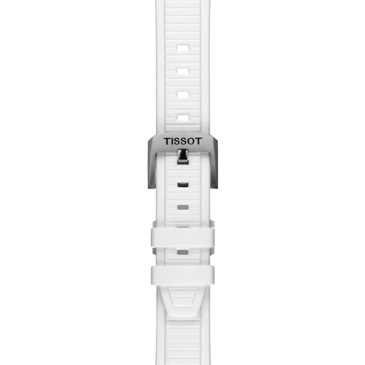 Tissot T- Race T141.817.97.111.00 Q Chronograph Stahl ZB Perlmutt weiss Lunette Keramik 38mm