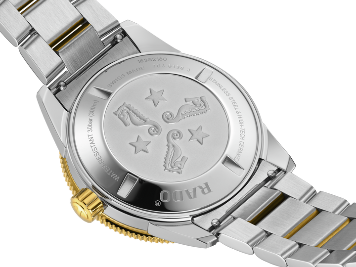 Rado Captain Cook Automatik 80 Stahl ZB grün Index Metallband 42mm