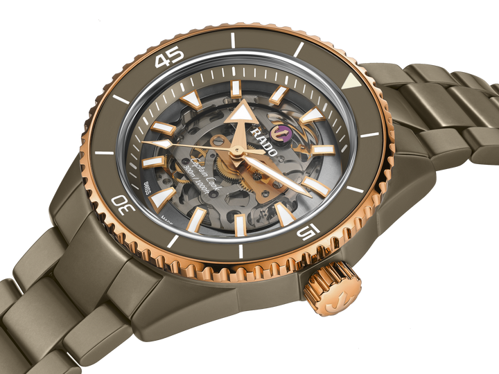 Rado XL Captain Cook R32150162 High Tech Ceramic Skeleton Automatic 80std.  HTC 43mm