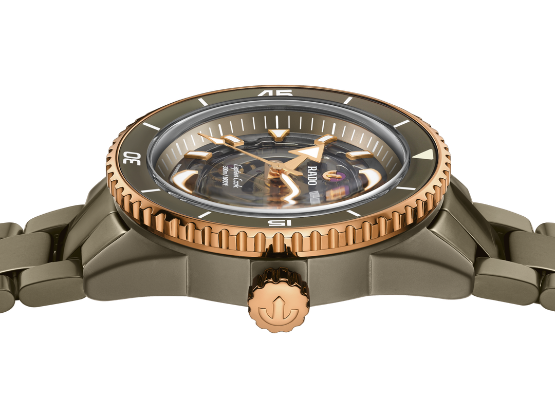 Rado XL Captain Cook R32150162 High Tech Ceramic Skeleton Automatic 80std.  HTC 43mm