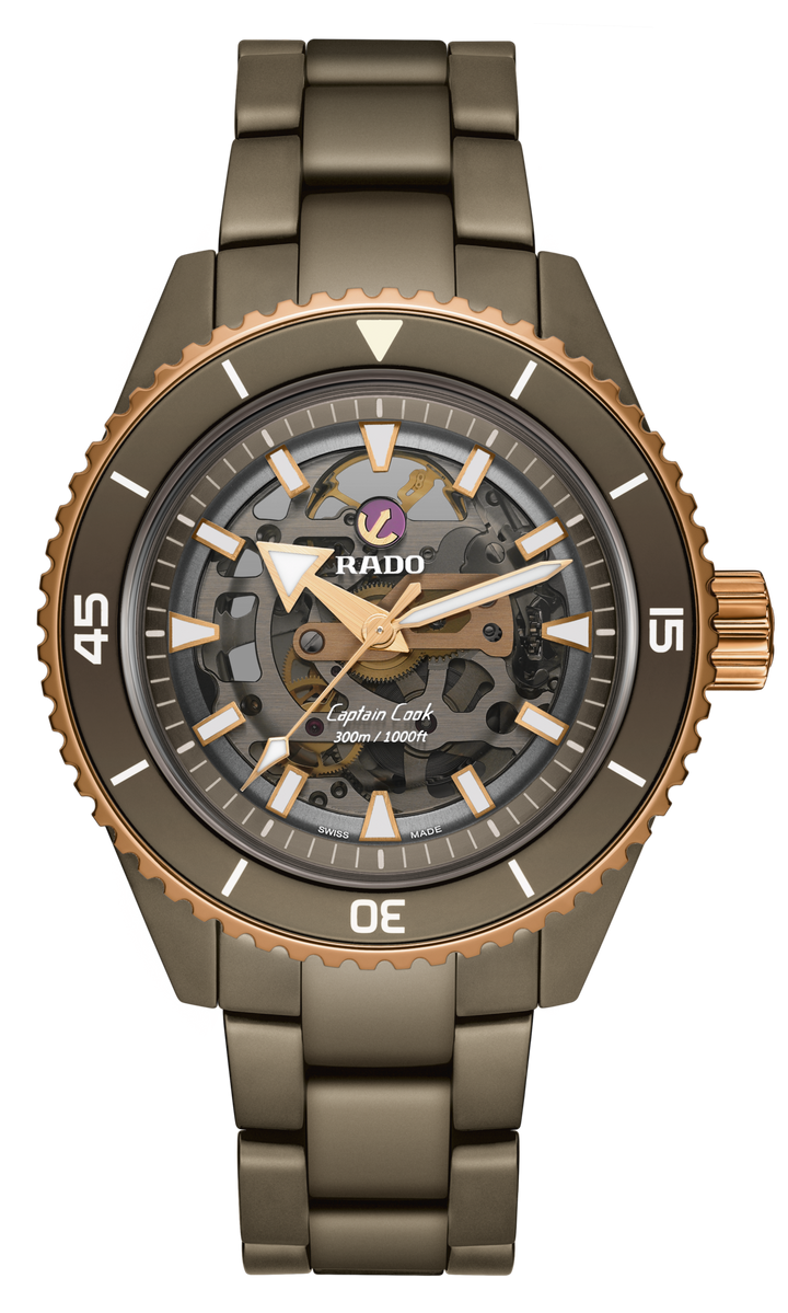 Rado XL Captain Cook R32150162 High Tech Ceramic Skeleton Automatic 80std.  HTC 43mm