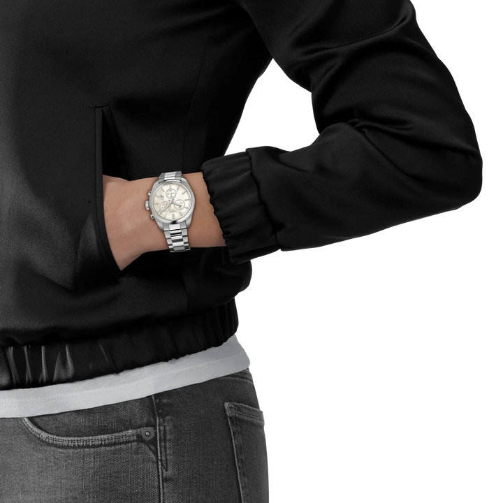Tissot PR 100 Chronograph Q T150.217.11.111.00 Stahl ZB Perlmutt 36mm