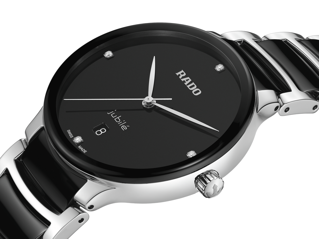 Rado L Centrix R30021712 Q Stahl Keramik ZB schwarz 4 Diam 39.5mm