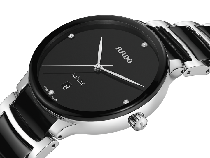 Rado L Centrix R30021712 Q Stahl Keramik ZB schwarz 4 Diam 39.5mm