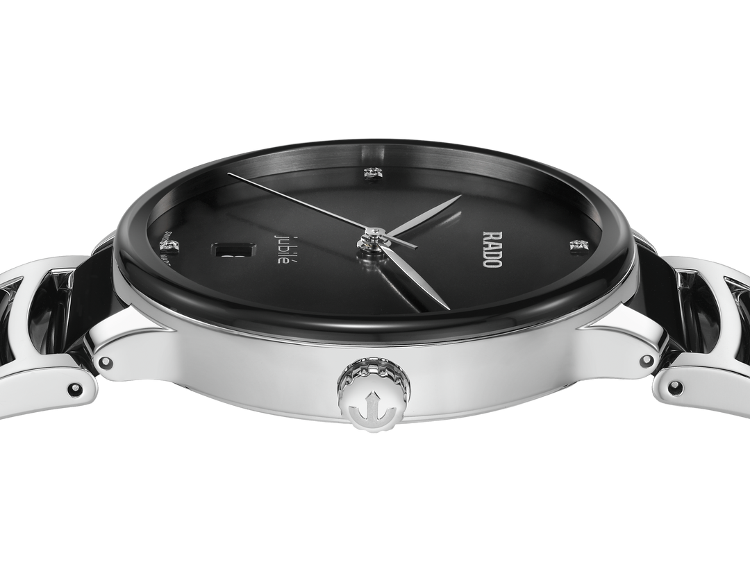 Rado L Centrix R30021712 Q Stahl Keramik ZB schwarz 4 Diam 39.5mm