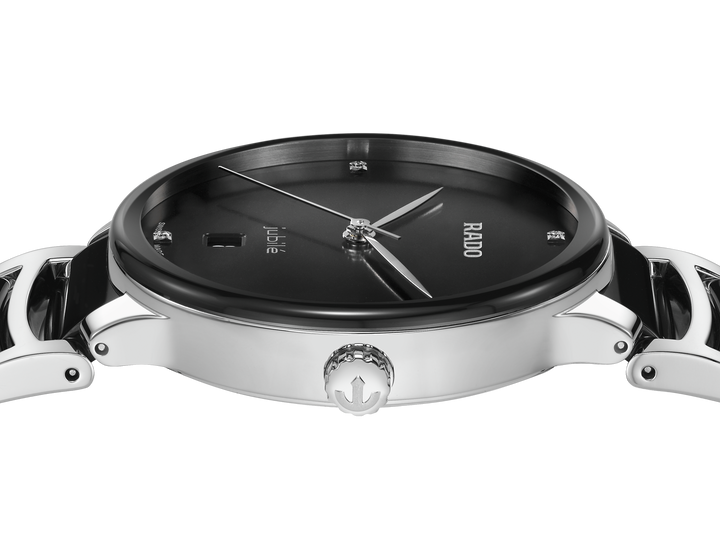Rado L Centrix R30021712 Q Stahl Keramik ZB schwarz 4 Diam 39.5mm