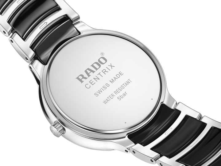 Rado L Centrix R30021712 Q Stahl Keramik ZB schwarz 4 Diam 39.5mm