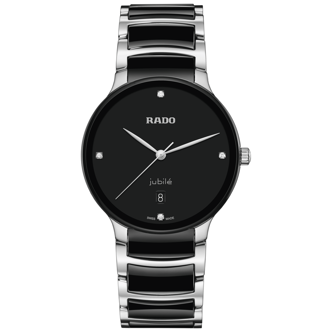 Rado L Centrix R30021712 Q Stahl Keramik ZB schwarz 4 Diam 39.5mm
