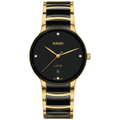 Rado L Centrix R30022712 Q Acier PVD jaune Cadran noir 4 Diam 39.5mm