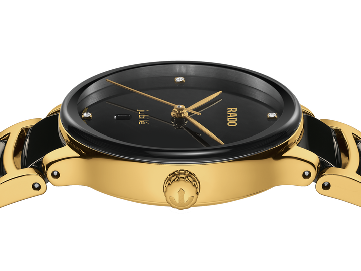 Rado S Centrix R30025712  Q Stahl PVD gelb Keramik ZB 4 Diam 30.5mm