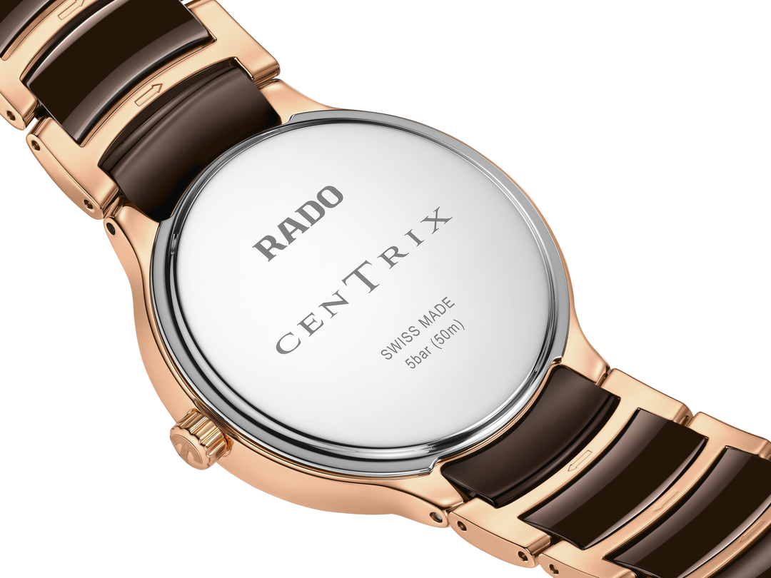 Rado M Centrix R30038712 Q Stahl PVD rosé ZB braun Diam 35mm