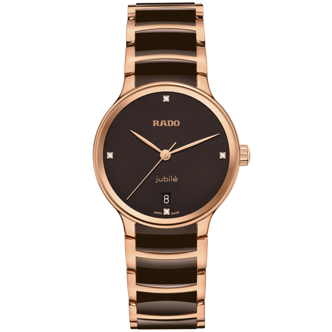 Rado M Centrix R30038712 Q Stahl PVD rosé ZB braun Diam 35mm