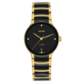 Rado M Centrix R30039712 Q Acier PVD jaune Cadran noir Jubilé 35mm