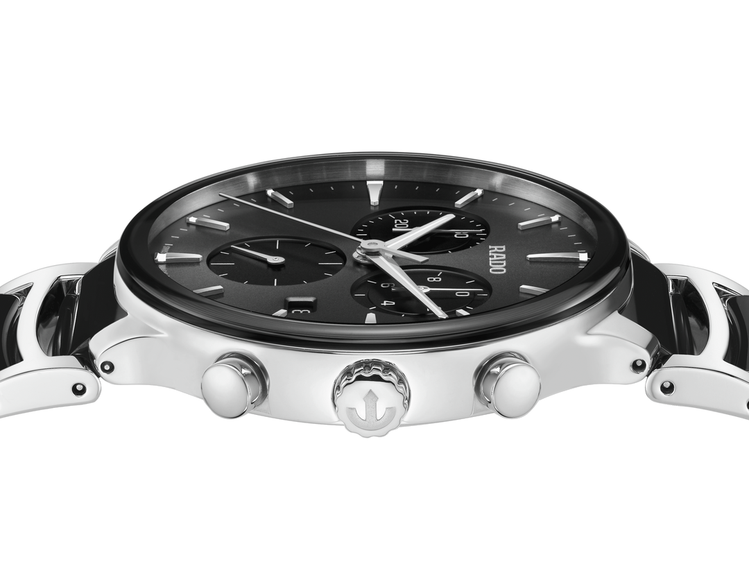 Rado XL Centrix R30210152 Q Chronograph Stahl ZB schwarz Index 41mm