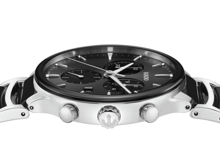 Rado XL Centrix R30210152 Q Chronograph Stahl ZB schwarz Index 41mm