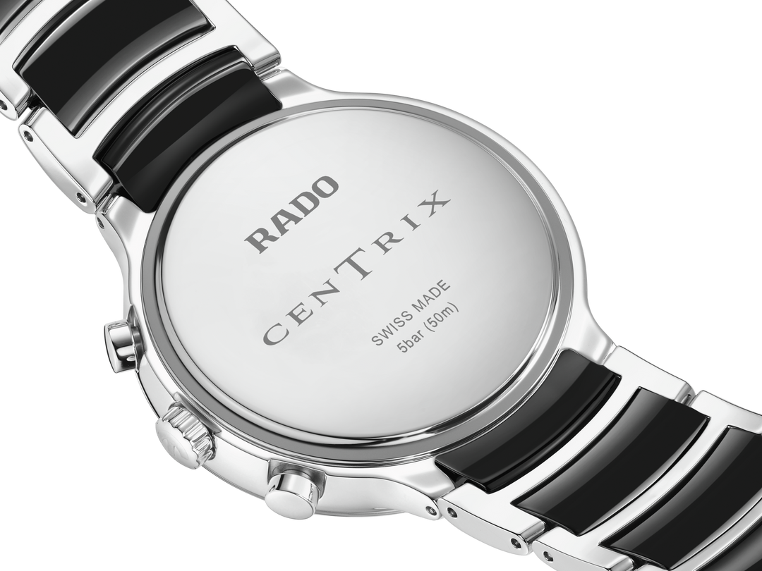 Rado XL Centrix R30210152 Q Chronograph Stahl ZB schwarz Index 41mm