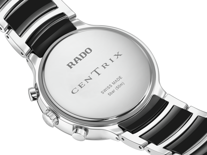Rado XL Centrix R30210152 Q Chronograph Stahl ZB schwarz Index 41mm