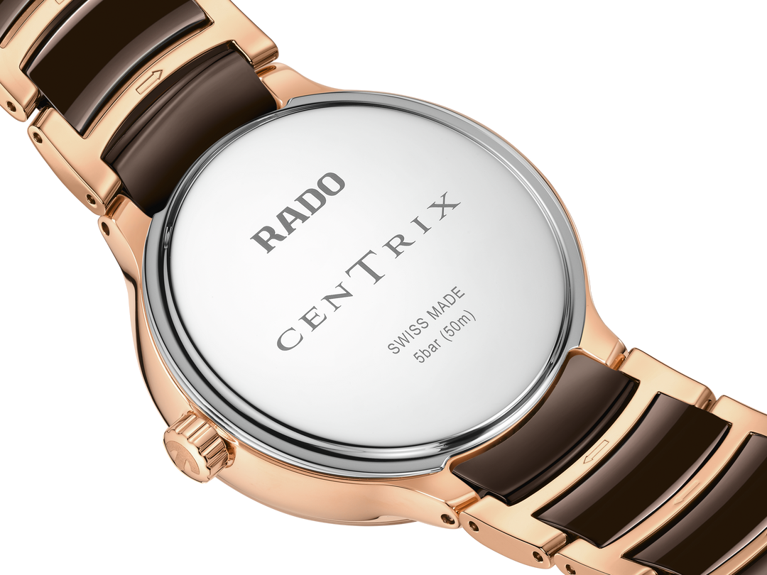 Rado M Centrix R30232902 Q Mondphase Diamonds Stahl PVD 35mm