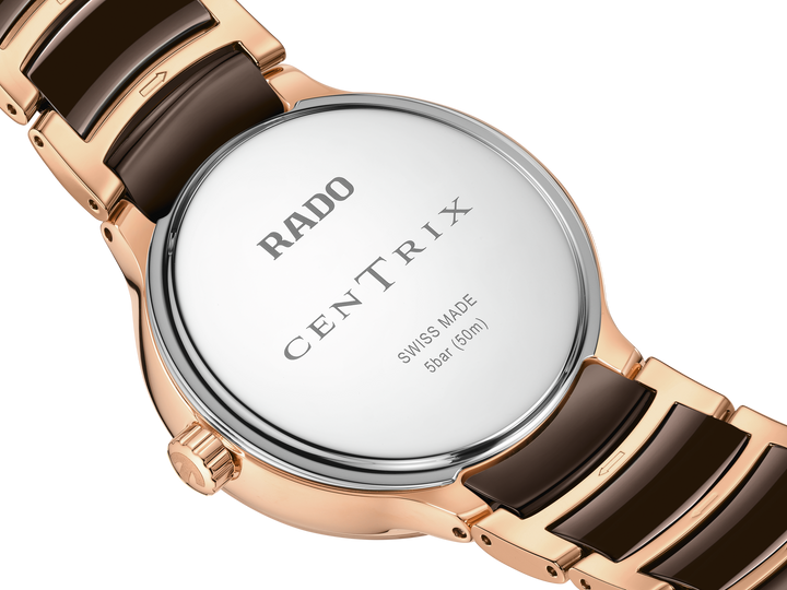 Rado M Centrix R30232902 Q Mondphase Diamonds Stahl PVD 35mm