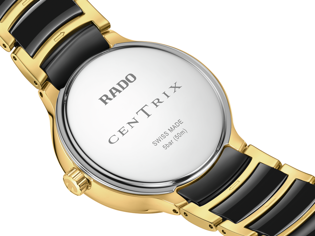 Rado M Centrix R30233942 Q Mondphase Diamonds Stahl PVD gelb ZB blau Perlmutt +schwarz 12 Diam 35mm