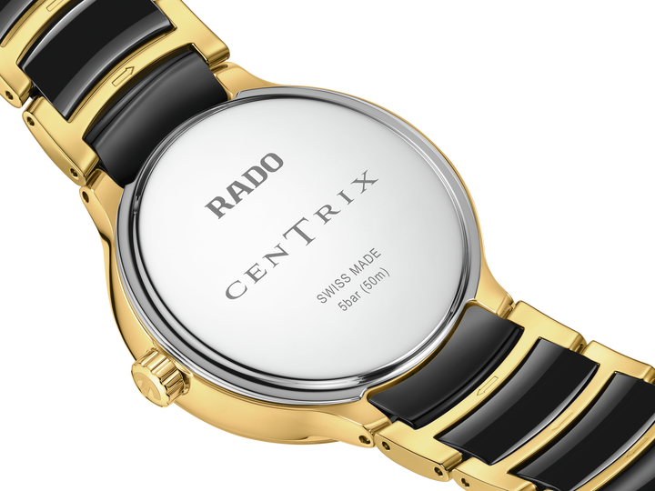 Rado M Centrix R30233942 Q Mondphase Diamonds Stahl PVD gelb ZB blau Perlmutt +schwarz 12 Diam 35mm