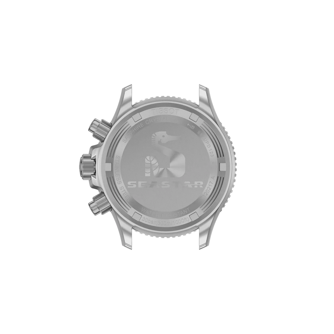 Tissot Seastar 1000 Chronograph Q T120.217.11.011.00 Stahl ZB grau Verlauf Punkte Index 38mm
