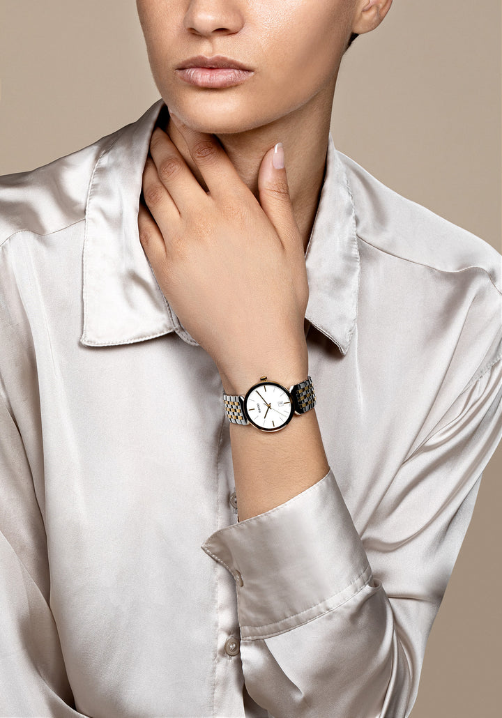 Rado S Florence Classic R48913023 Stahl ZB weiss Index 30mm