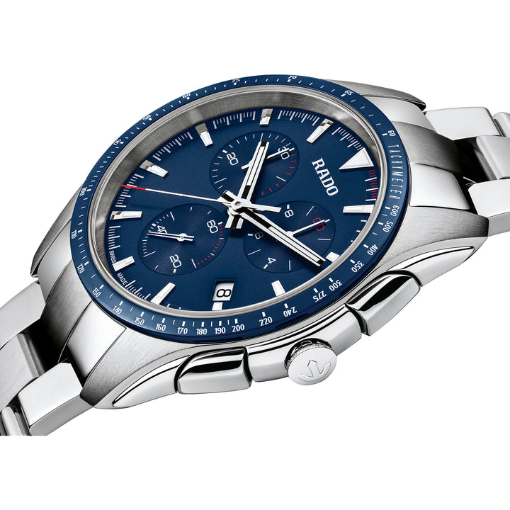 Rado XXL Hyperchrome R32259203 Q Chronograph Stahl  ZB blau Index 45mm