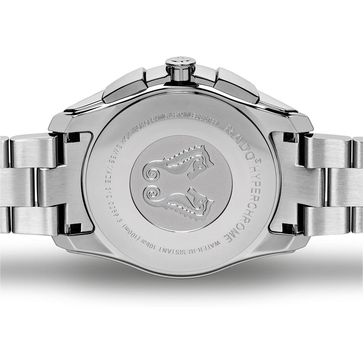 Rado XXL Hyperchrome R32259203 Q Chronograph Stahl  ZB blau Index 45mm