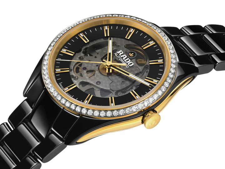 Rado XL Hyperchrome R32157152 Openheart HTC Keramik mit Brillanten Automatik 80Std.42mm