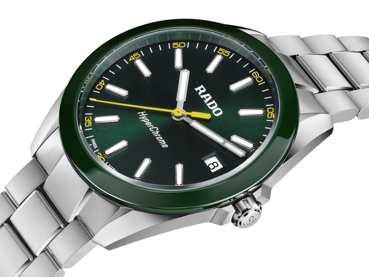 Rado Hyperchrome R32280313 XL Q Stahl ZB grün Index 41.5mm