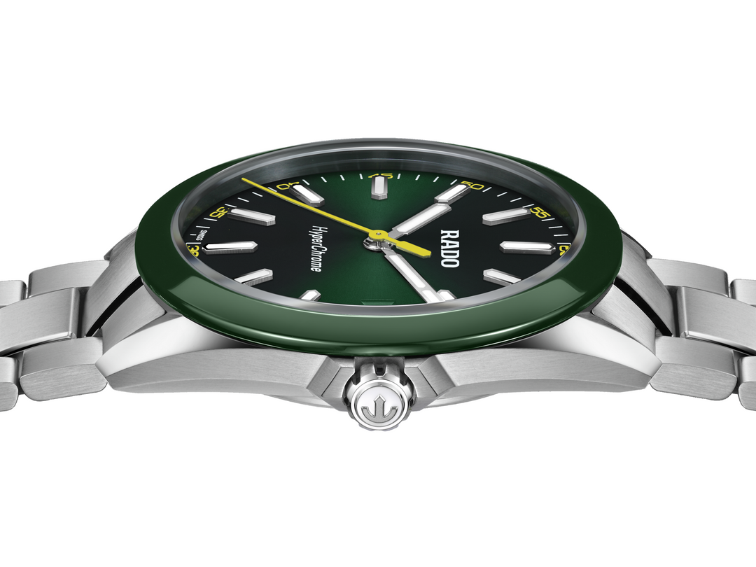 Rado Hyperchrome R32280313 XL Q Stahl ZB grün Index 41.5mm