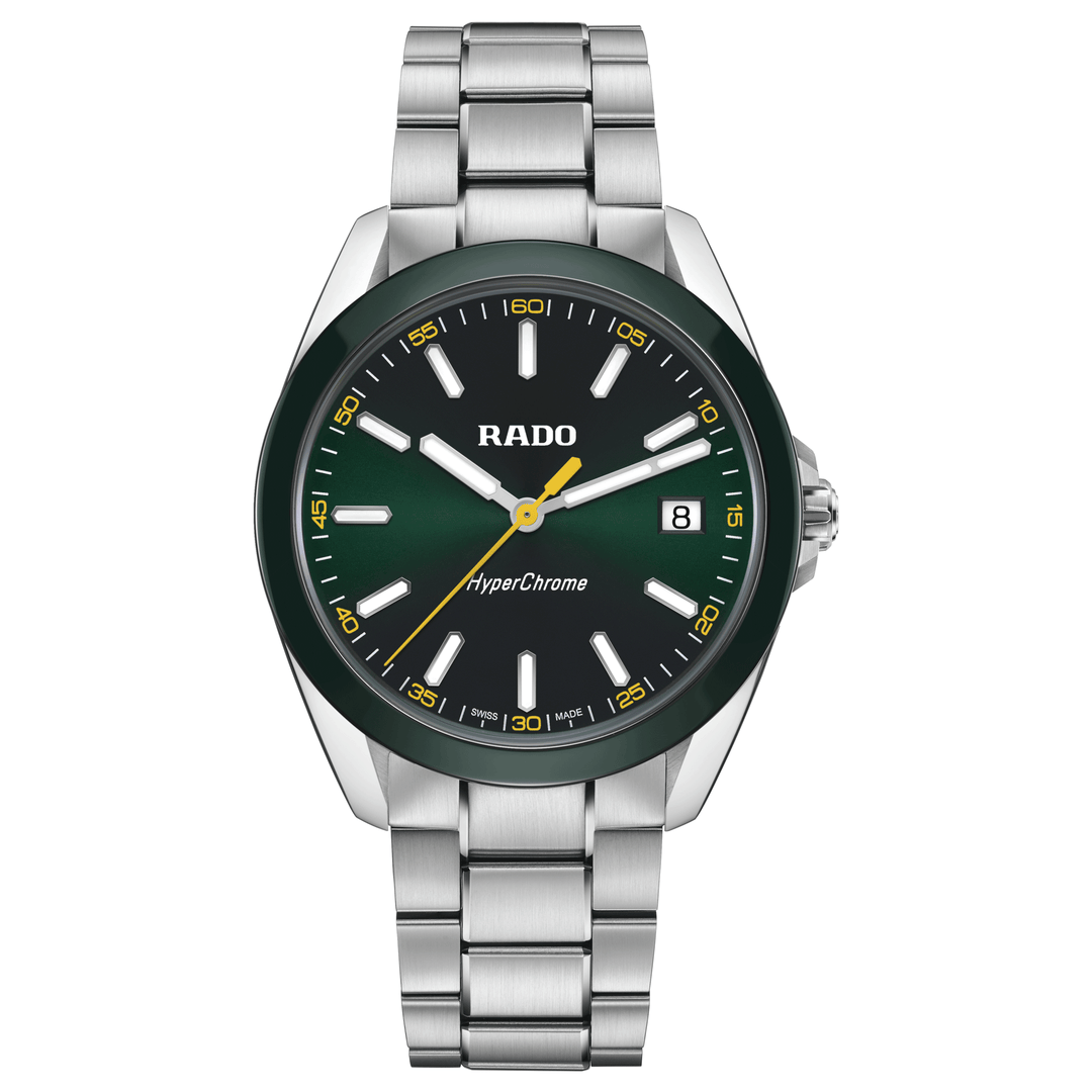 Rado Hyperchrome R32280313 XL Q Stahl ZB grün Index 41.5mm