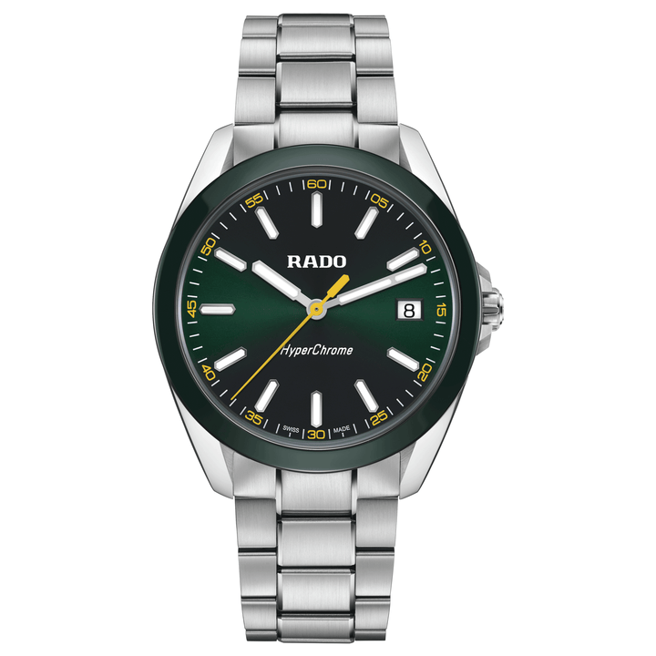 Rado Hyperchrome R32280313 XL Q Stahl ZB grün Index 41.5mm