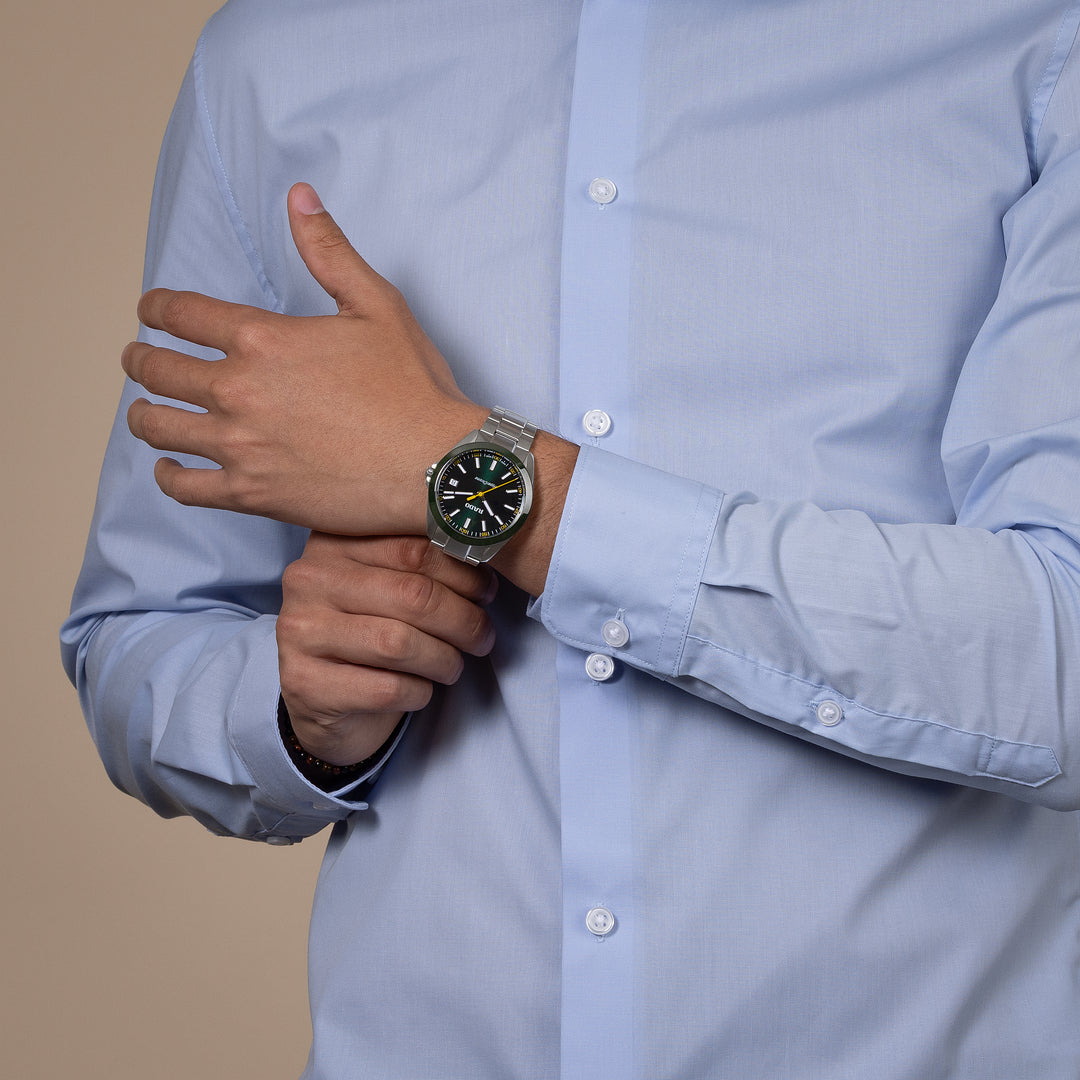 Rado Hyperchrome R32280313 XL Q Stahl ZB grün Index 41.5mm