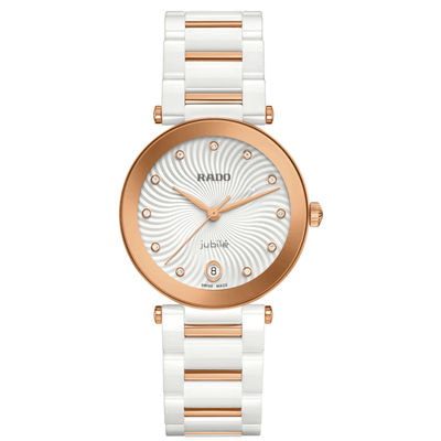 Rado S La Coupole R22240703Q HTC Keramik ZB weiss Stern 11 Diam 31mm