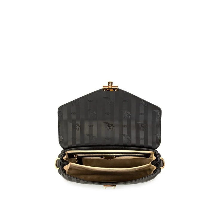 Maison Mollerus MARLY Umhängetasche schwarz/gold 01/2631/1018