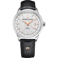 Maurice Lacroix 1975 756048-SS001-130-2 Stahl ZB Silber Index Automatik Vagues Du Jura Limited Edition Lederband 40mm