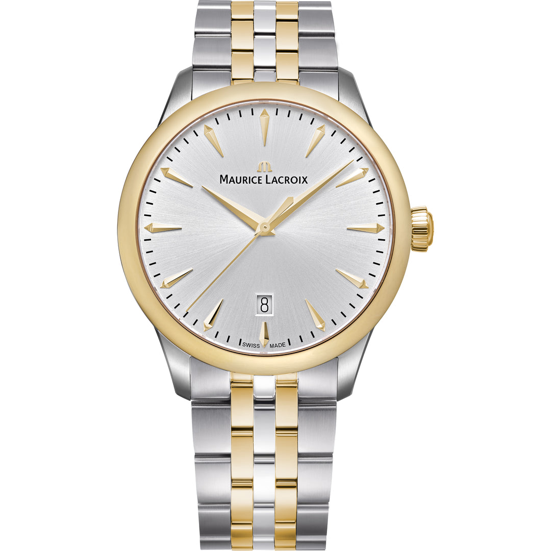 Maurice Lacroix 1975 751007-PVY12-130-1 Q Stahl+PVD gelb ZB Silber Index Band Stahl+PVD gelb 39mm