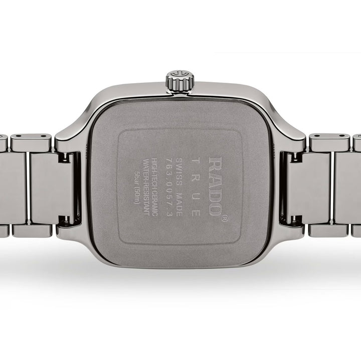 Rado L Truesquare R27077202 Automatic Plasma Keramik grau Zifferblatt blau Index Band Plasma Keramik38mm