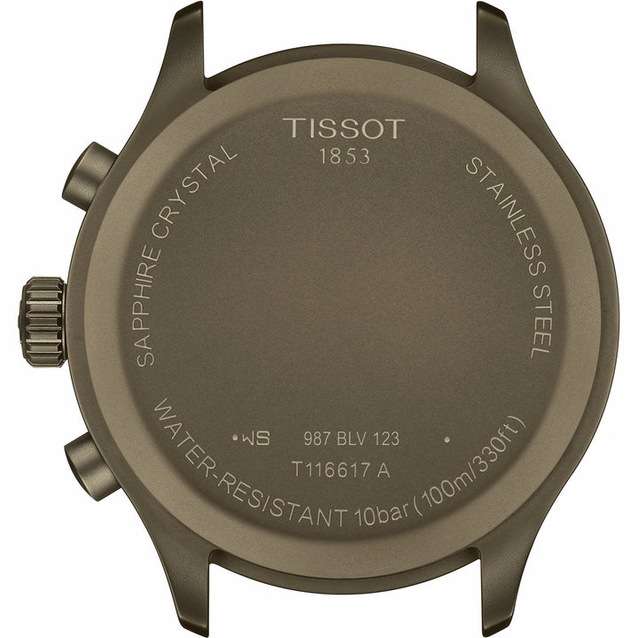 Tissot Chrono XL Vintage T116.617.36.092.00 Q Stahl PVD Khaki ZB grün Arabisch Lederband